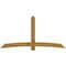 Ekena Millwork Bellingham Rough Sawn Timber Gable Bracket, Western Red Cedar, 96"W x 48"H x 4"D x 6"F, 12/12 Pitch GBW096X48X0406BEL00RWR - alternate 1